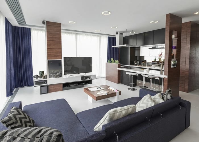 Luxury apartment living room