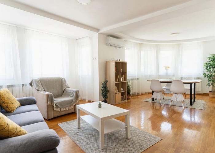Contemporary apartment living room